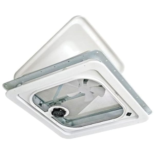 V2092SP-35 Ventadome V2092 Series Radius Corner Non-Powered Ventilator w 2-5/32"  Garnish-Blue/Gray